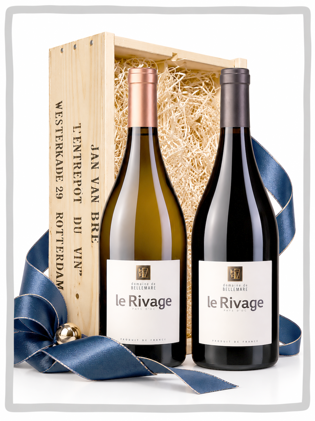 Wijngeschenk Belle Mare Rivage Rouge et Blanc