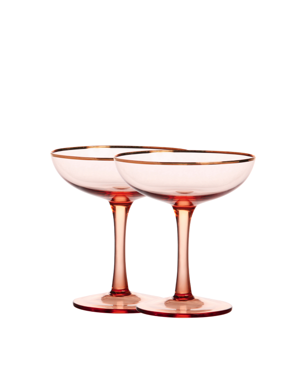 Champagne Coupes &Klevering Set Van 2 Glazen