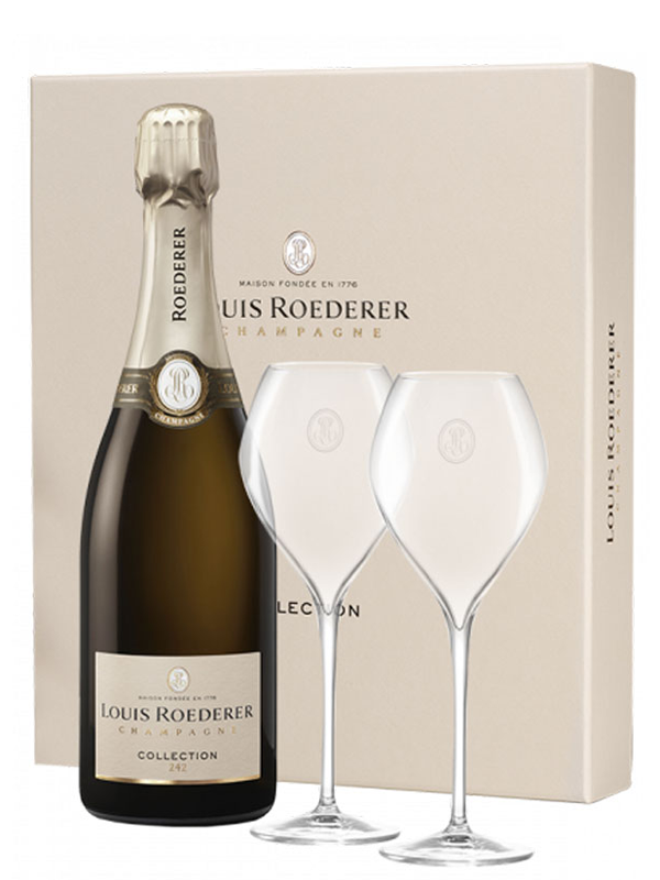 Louis Roederer “giftpack Met 2 Glazen”