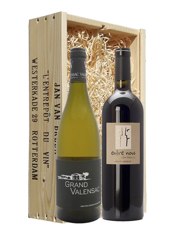 Wijngeschenk Petit Verdot & Chardonnay