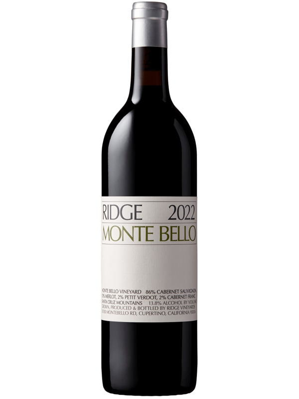Ridge Monte Bello Santa Cruz Mountains Red Blend 2022